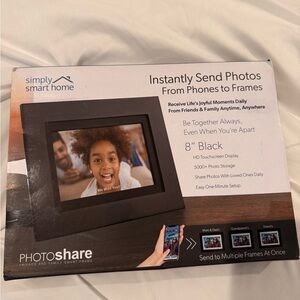 8" Black PhotoShare Digital Frame